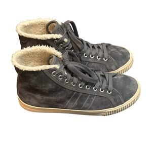 Gola Nordic High Gray Suede Lace-Up Sneaker - size 9